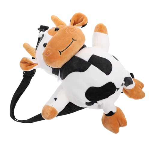 Didiseaon Plüsch Kuh Umhängetasche für Mädchen Verstellbarer Schulterriemen Niedliche Crossbody Bag mit Moderatem Stauraum für Shopping Freizeit und Reisen Auffälliges Kuhmuster von Didiseaon