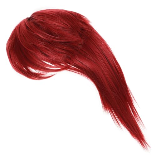 Didiseaon Rote coole Perücke Mann Perücken stachelig Marge lockig Spitze-Front-Perücke cosplay perücke fasching perücke lange Perücke für Damen Cosplay -Perücke Hochtemperaturdraht Rosy von Didiseaon