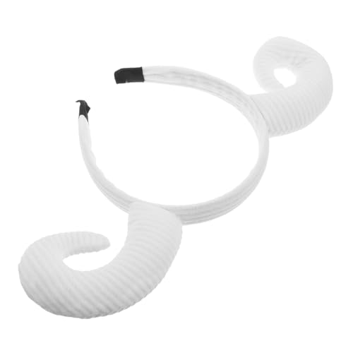 Didiseaon Schafhorn Stirnband für Halloween Lustiges Kopfstück mit Cartoon Design Gefertigt Leicht Sicheres Stabiles Tragegefühl für Partys Cosplay von Didiseaon