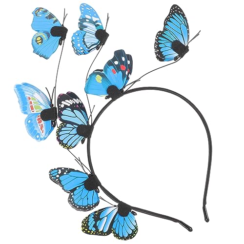 Hochzeits-Braut-Schmetterlings-Stirnband Stirnbänder-Set Zur Herstellung Von Ohrringen Schmetterlings-Kopfschmuck Hochzeits-Stirnband Schmetterlings-Kronen-Stirnband von Didiseaon