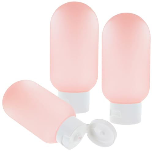 Didiseaon Set Mit 3 Reiseflaschen 60 Ml Wiederbefüllbarer Schlauchflaschenspender Für Männer Und Frauen Gesichtswaschlotion Shampoo von Didiseaon