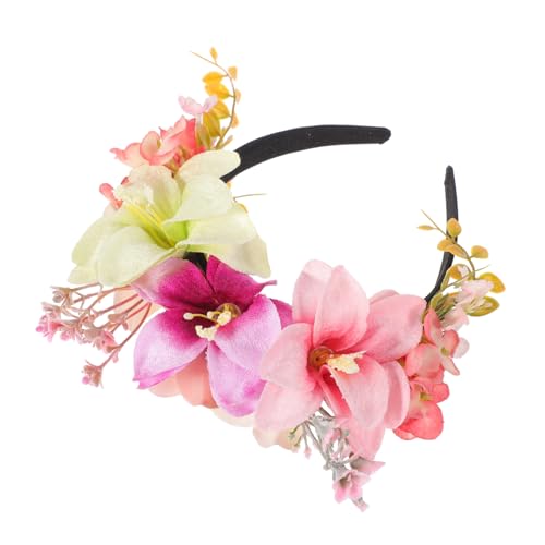 Didiseaon Blumenstirnband Für Frauen Modisches Haaraccessoire Aus Stoff Mit Lilien Party Und Hochzeitsdeko Für Valentinstag Und Geburtstagsfeiern Leicht Zu Tragen Vielseitig Kombinierbar von Didiseaon