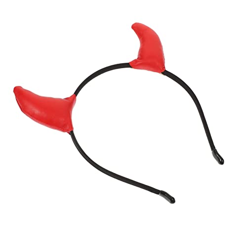 Didiseaon Teufelshorn Haarreif für Halloween Kreatives Stirnband mit Einzigartigem Design für Karneval Mottopartys Handgefertigtes Accessoire für Damen Herren Auffällige Kostümdekoration von Didiseaon
