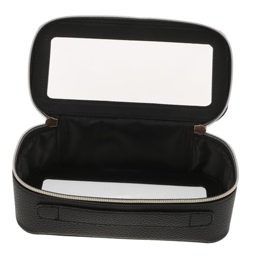 Didiseaon Transparente Kosmetiktasche aus Wasserdichtem PU mit Robustem Reißverschluss Kleines Reise Organizer Make up und Pinsel Multifunktionaler Kulturbeutel für Damen Unterwegs von Didiseaon