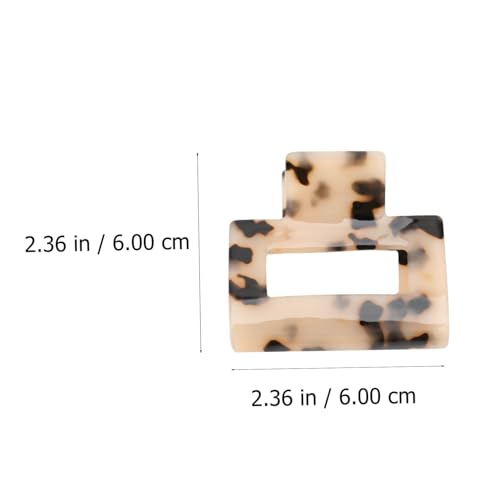 Didiseaon Vintage Acetate Ponytail Hair Clip Damen Haarklammer Retro Stil Robuster Haarschmuck für Elegante Frisuren Alltag Geeignet Kleine Leopardenmuster Krallenklammer von Didiseaon