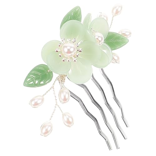 Didiseaon Vintage Blumen Haarkamm Chinesischer Stil Haarschmuck für Frauen Antiker Steckkamm mit Zartem Blumenmotiv Wiederverwendbar und Langlebig für Festliche Anlässe und Alltag von Didiseaon