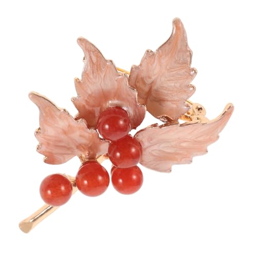 Didiseaon Vintage Maple Leaf Brosche aus Zinklegierung Verblassungsbeständige Anstecknadel für Damen Eleganter Schmuck für Jacken Taschen Schals als Geschenk für Besondere Anlässe von Didiseaon