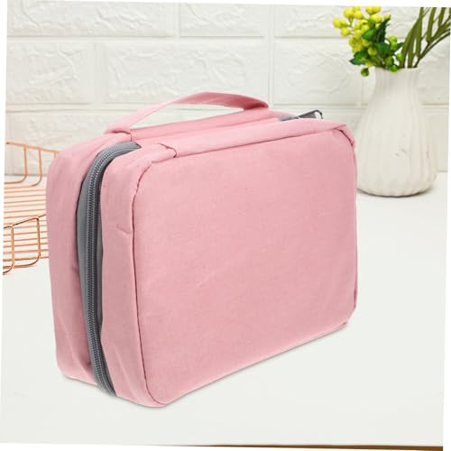 Didiseaon wasserdichte Faltbare Kosmetiktasche mit Nass trocken trennung Kompakte Reise kulturbeutel für Damen Geräumiger Make up Organizer in Modischem Rosa Praktischer Toiletry Bag für von Didiseaon