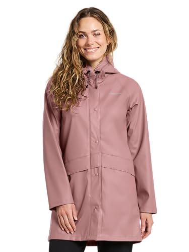 Didriksons - AVON Parka - Damen Regenmantel - wasserdicht und winddicht - Galon OEKO-TEX zertifiziert - schwedisches Design, Verblasster Weinrot, 40 von Didriksons