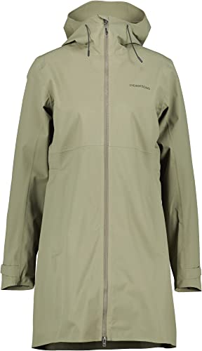 Didriksons W Bea Parka 5 Oliv - Langer wasserdichter Damen Parka, Größe 48 - Farbe Dusty Olive von Didriksons