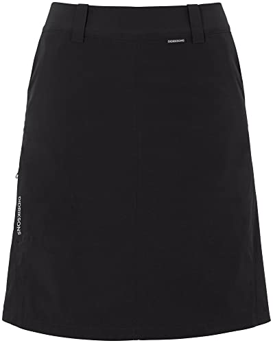 Didriksons W Liv Skirt 4 Schwarz - Wasserabweisender eleganter Damen Rock, Größe 40 - Farbe Black von Didriksons