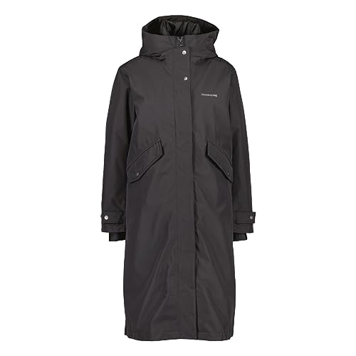 Didriksons Damen Mia L Parka, black, 34 von Didriksons