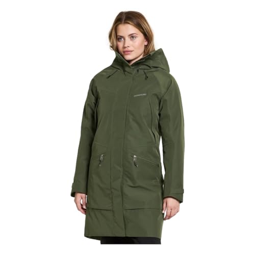 Didriksons Damen Parka Ilma 8 deep Green 38 von Didriksons