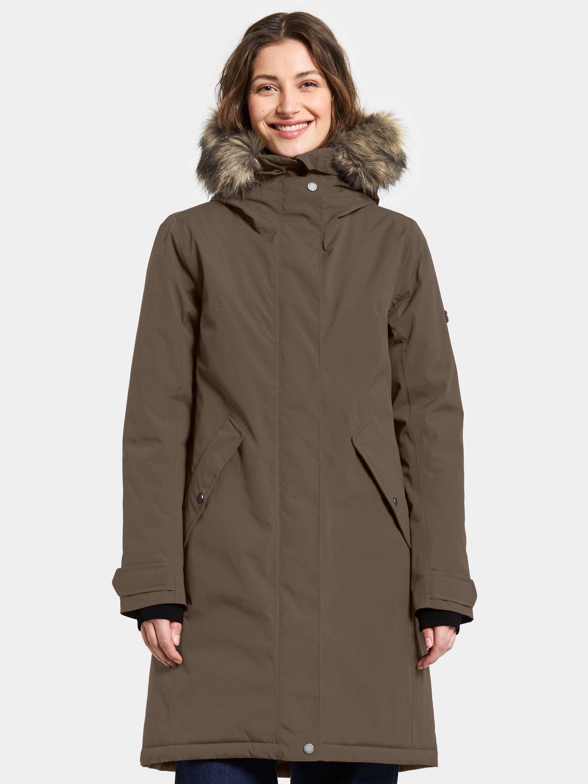 Didriksons - ERNA WNS PARKA mocha brown - Gr. - 38 von Didriksons