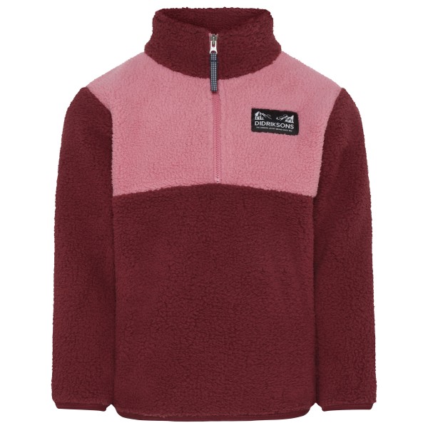 Didriksons - Kid's Gosig Half-Zip - Fleecepullover Gr 80 rot von Didriksons