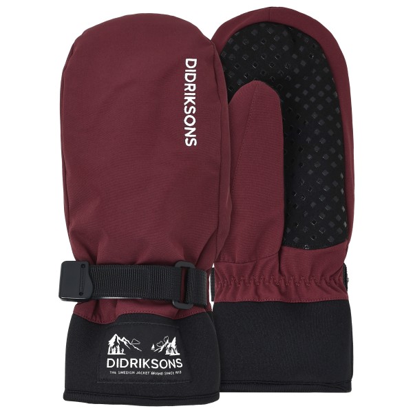 Didriksons - Kid's Lovas Mitten - Handschuhe Gr 4 Years rot/schwarz von Didriksons