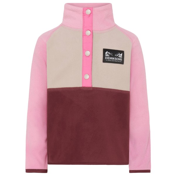Didriksons - Kid's Monte Half-Buttoned 4 - Fleecepullover Gr 100 rot von Didriksons