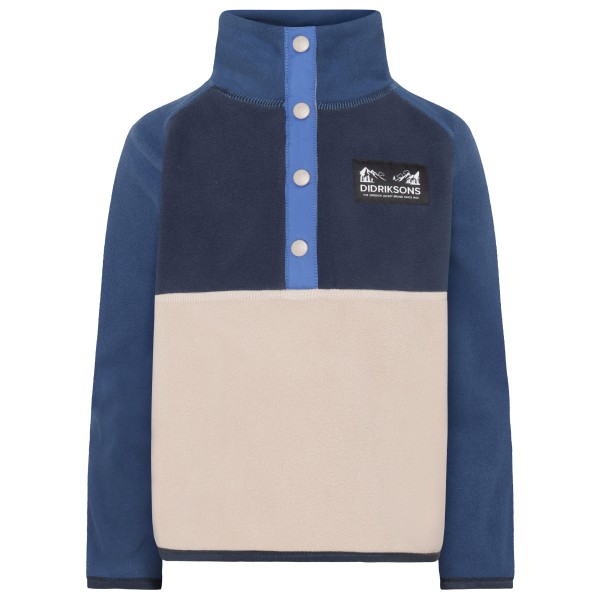 Didriksons - Kid's Monte Half-Buttoned 4 - Fleecepullover Gr 130 blau von Didriksons