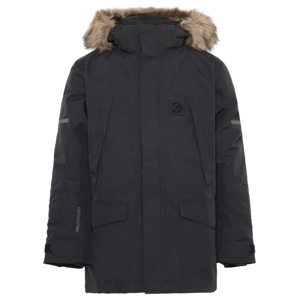 Didriksons - Kid's Sylvin Kids Parka - Parka Gr 160 schwarz/grau von Didriksons