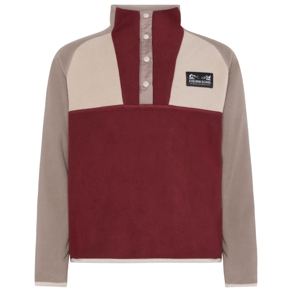 Didriksons - Kid's Yokto Half-Buttons 2 - Fleecepullover Gr 140 rot von Didriksons