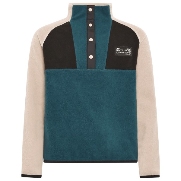 Didriksons - Kid's Yokto Half-Buttons 2 - Fleecepullover Gr 160 blau von Didriksons