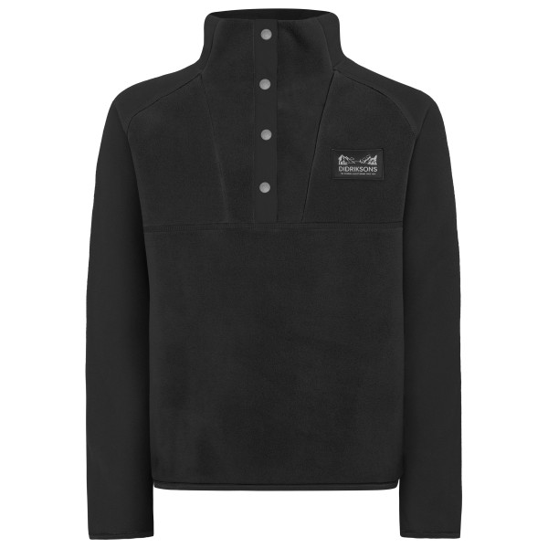 Didriksons - Kid's Yokto Half-Buttons 2 - Fleecepullover Gr 170 schwarz von Didriksons