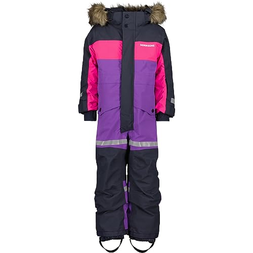 Didriksons Kinder Bjärven 2 Schneeanzug, disco purple, 140 von Didriksons