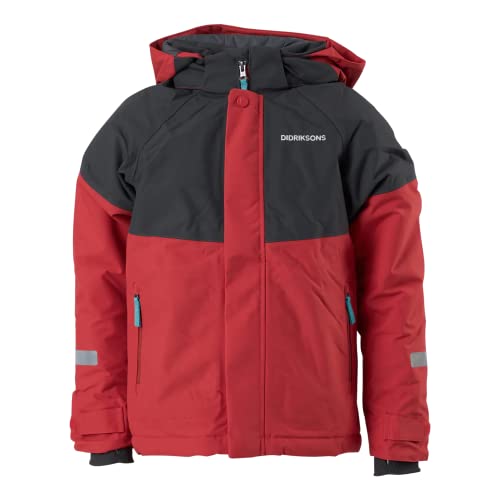 Didriksons LUN 3 Jacke Kinder rot/schwarz Kindergröße 100 2021 Funktionsjacke von Didriksons