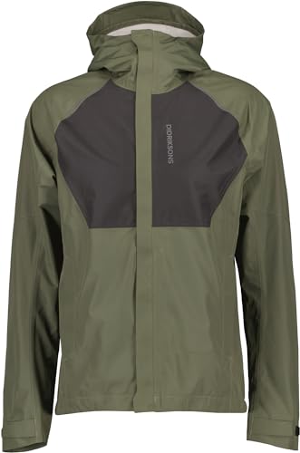 Didriksons M Davi Jacket Colorblock-Oliv - Leichte vielseitige Herren Shelljacke, Größe XL - Farbe Deep Green von Didriksons