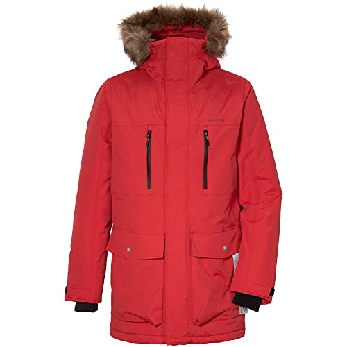 Didriksons M Fredrik Parka Rot - Warmer wasserdichter Herren Winterparka, Größe L - Farbe Flow Red von Didriksons