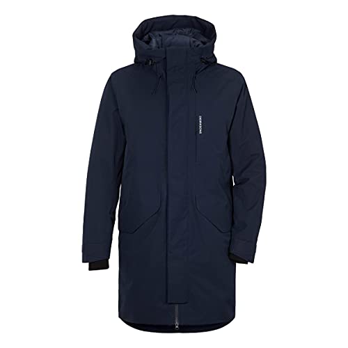 Didriksons M Kenny Parka 4 Blau - Langer funktioneller Herren Parka, Größe XXL - Farbe Dark Night Blue von Didriksons