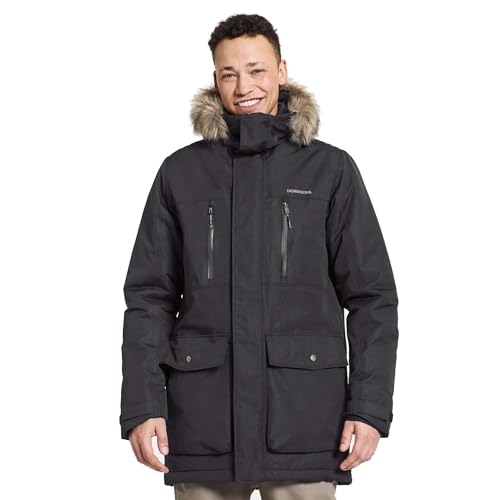 Didriksons M Marco Parka 3 Schwarz - Isolierter wasserdichter Herren Winterparka, Größe XL - Farbe Black von Didriksons