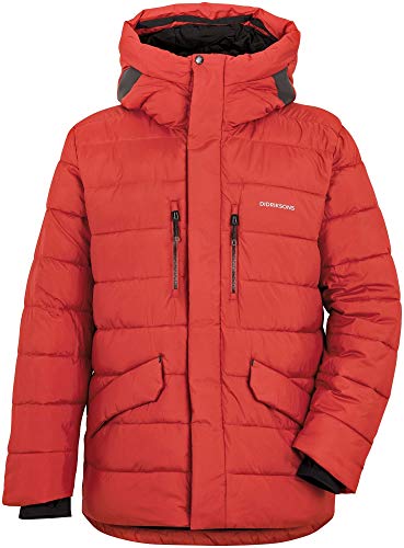 Didriksons M Paul Jacket Rot - Warme wasserabweisende Herren Winterjacke, Größe M - Farbe Lava Red von Didriksons