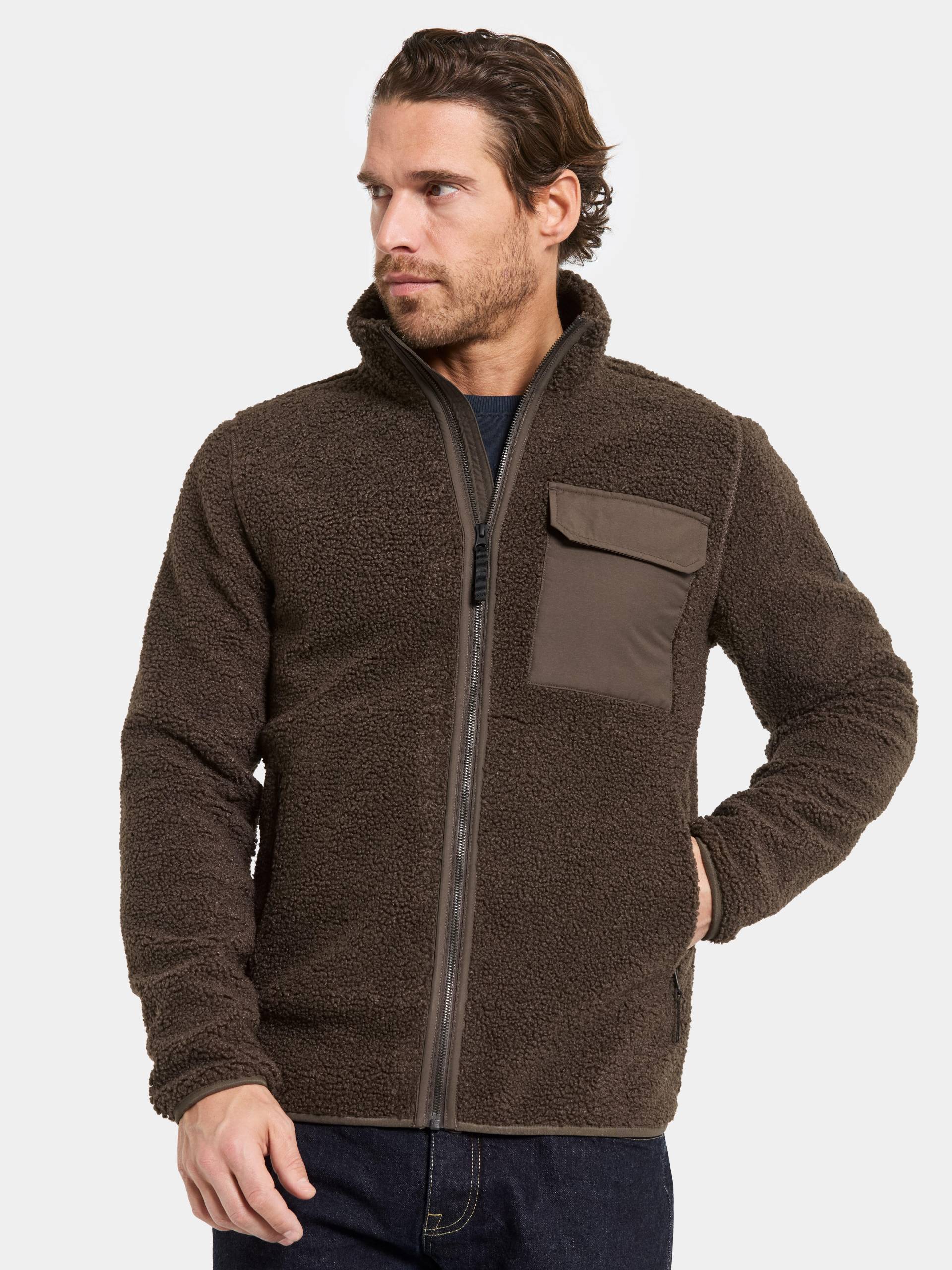 Didriksons - PETER USX FULLZIP dark mocha - Gr. - XXL von Didriksons