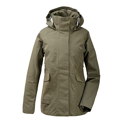 Didriksons Unn Womens Jacket - Regenjacke, Größe_Bekleidung_NR:46, Farbe:Dusty Olive von Didriksons