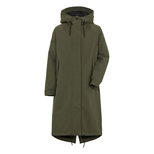 DIDRIKSONS Alicia 2 Langer Parka Damen, Grün, Gr. 38 von Didriksons