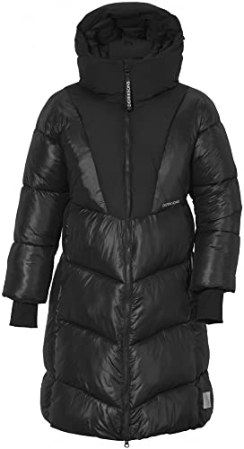 Didriksons W Andrea Parka Schwarz - Gefütterter warmer Damen Parka, Größe 40/42 - Farbe Black von Didriksons