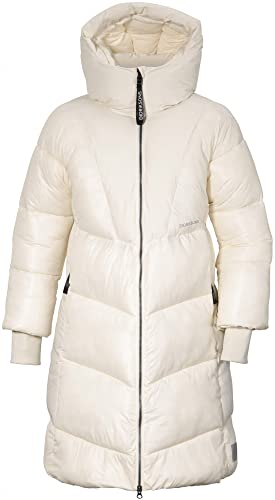 Didriksons W Andrea Parka Weiß - Gefütterter warmer Damen Parka, Größe 36/38 - Farbe Cloud White von Didriksons