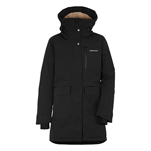 Didriksons W Ciana Parka 2 Schwarz, Damen Parkas, Größe 36 - Farbe Black von Didriksons