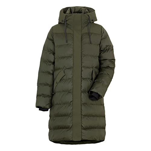 Didriksons W Fay Parka Grün - Stylischer Warmer Damen Winterparka, Größe 42 - Farbe Deep Green von Didriksons