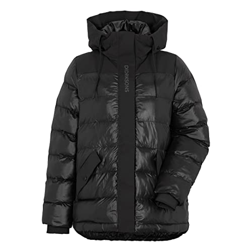 Didriksons W Filippa Jacket Schwarz - Modische warme Damen Winterjacke, Größe 42 - Farbe Black von Didriksons