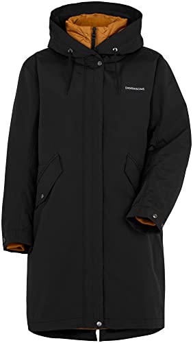 Didriksons W Gabriella Parka Schwarz - Wasserdichter isolierter Damen 3-in-1 Winterparka, Größe 40/42 - Farbe Black von Didriksons