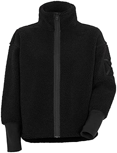 Didriksons W Mella Full-zip Schwarz - Warmer weicher Damen Fleecepullover, Größe 32/34 - Farbe Black von Didriksons