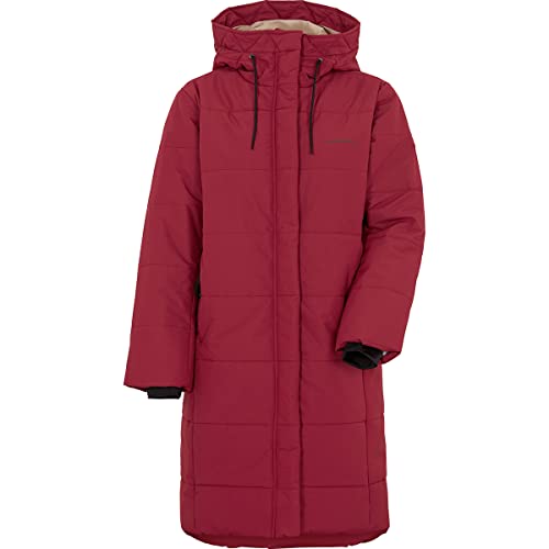 Didriksons W Sandra Parka Rot - Warmer wasserdichter Damen Winter Parka, Größe 36 - Farbe Ruby Red von Didriksons