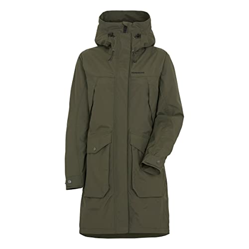 Didriksons W Thelma Parka 8 Grün - Wasserdichter winddichter Damen Parka, Größe 36 - Farbe Deep Green von Didriksons