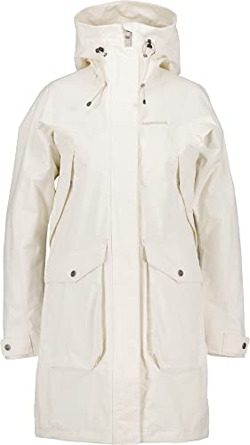 Didriksons W Thelma Parka 9 Weiß - Schlichter wasserdichter Damen Parka, Größe 38 - Farbe Cream White von Didriksons