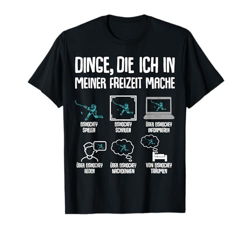 Eishockey Dinge die ich in meiner Freizeit mache Kinder T-Shirt Eishockey Dinge die ich in meiner Freizeit mache Kinder T-Shirt von Die Besten Eishockey & Wintersport Geschenkideen
