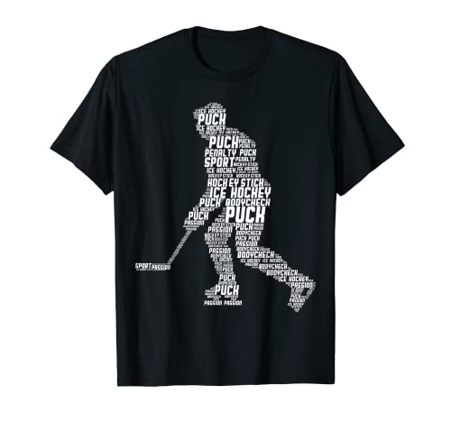 Eishockeyspieler Eishockey Männer Kinder Jungen T-Shirt von Die Besten Eishockey & Wintersport Geschenkideen