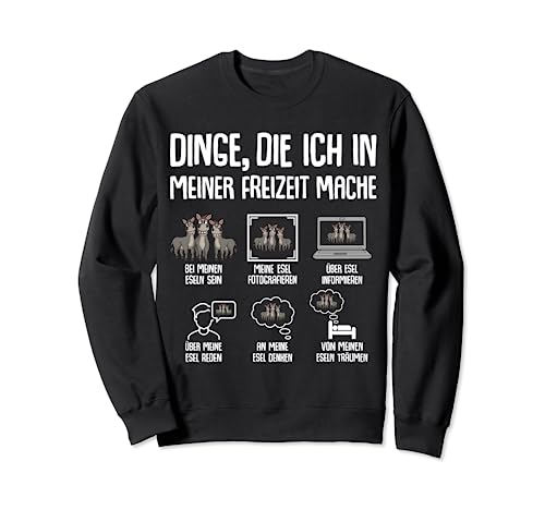 Esel Liebhaber Damen Herren Sweatshirt von Die Besten Esel Flüsterer Geschenke