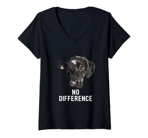 Damen Pro Vegan No Difference Vegetarier Tierschutz Veganer Vegan T-Shirt mit V-Ausschnitt Damen Pro Vegan No Difference Vegetarier Tierschutz Veganer Vegan T-Shirt mit V-Ausschnitt von Die Besten Fleischlos Veggie Tierschutz T-Shirts